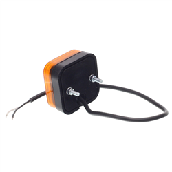 LAMPA OBRYSOWA POMARAŃCZOWA DIODOWA KWADRATOWA, Z KABLEM, 12/24V - MAN-347595468