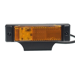 LAMPA OBRYSOWA POMARAŃCZOWA DIODOWA Z ODBLASKIEM, 12/24V-347595476