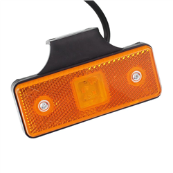 LAMPA OBRYSOWA POMARAŃCZOWA DIODOWA Z UCHWYTEM, 12/24V-347595493