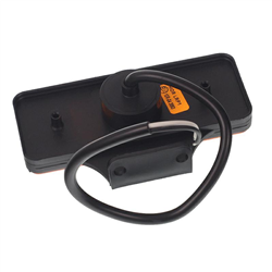 LAMPA OBRYSOWA POMARAŃCZOWA DIODOWA Z UCHWYTEM, 12/24V-347595494