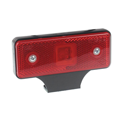 LAMPA OBRYSOWA CZERWONA DIODOWA Z UCHWYTEM, 12/24V-347595495