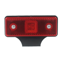 LAMPA OBRYSOWA CZERWONA DIODOWA Z UCHWYTEM, 12/24V-347595498
