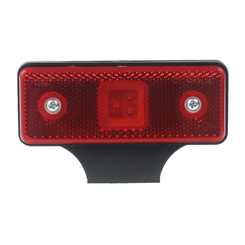 LAMPA OBRYSOWA CZERWONA DIODOWA Z UCHWYTEM, 12/24V-347595498