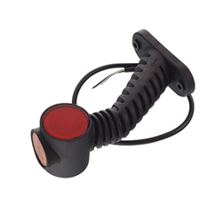 LAMPA OBRYSOWA BIAŁO-CZERW.-POM. DIODOWA NA WYSIĘG. UKOŚNYM, DŁUGA, PRAWA, 12/24V-347595502