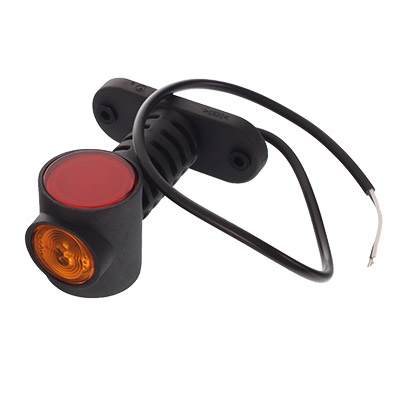 LAMPA OBRYSOWA BIAŁO-CZERW.-POM. DIODOWA NA WYSIĘG. PROSTYM, DŁUGA, 12/24V-347595514