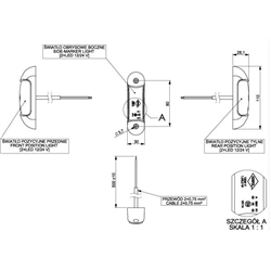 LAMPA OBRYSOWA BIAŁO-CZERW.-POM. DIODOWA 12/24V-347595530