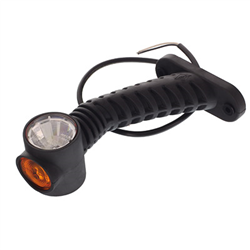 LAMPA OBRYSOWA BIAŁO-CZERW.-POM. DIODOWA NA WYSIĘG. UKOŚNYM, DŁUGA, PRAWA, 12/24V-347595535