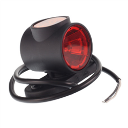 LAMPA OBRYSOWA BIAŁO-CZERW.-POM. DIODOWA NA WYSIĘG. PROSTYM, KRÓTKA, 12/24V-347595547