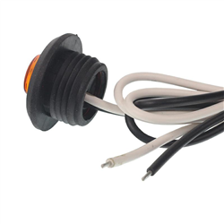LAMPA OBRYSOWA POMARAŃCZOWA DIODOWA 1-LED, 12/24V-347595556