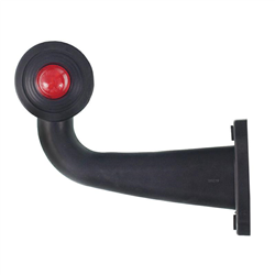 LAMPA OBRYSOWA BIAŁO-CZERWONA DIODOWA NA WYSIĘGNIKU ŁAMANYM,LEWA DŁUGA,12/24V-347595582