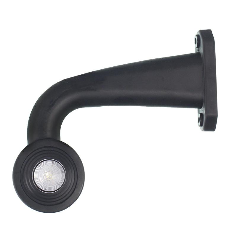 LAMPA OBRYSOWA BIAŁO-CZERWONA DIODOWA NA WYSIĘGNIKU ŁAMANYM,LEWA DŁUGA,12/24V-347595584