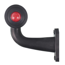 LAMPA OBRYSOWA BIAŁO-CZERWONA DIODOWA NA WYSIĘGNIKU ŁAMANYM,LEWA KRÓTKA,12/24V-347595589