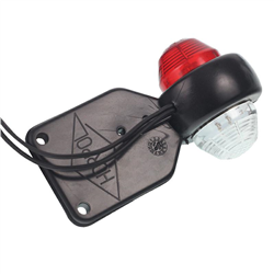 LAMPA OBRYSOWA BIAŁO-CZERWONA DIODOWA WISZĄCA, PRAWA, 12/24V-347595599