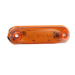 LAMPA OBRYSOWA POMARAŃCZ. DIODOWA OWALNA 12/24V-347595605