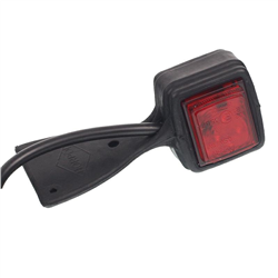 LAMPA OBRYSOWA BIAŁO-CZERWONA DIODOWA WISZĄCA, LEWA, 12/24V-347595609