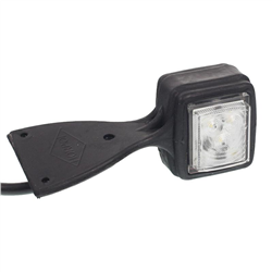 LAMPA OBRYSOWA BIAŁO-CZERWONA DIODOWA WISZĄCA, LEWA, 12/24V-347595610