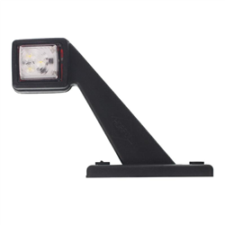 LAMPA OBRYSOWA BIAŁO-CZERWONA DIODOWA NA WYSIĘGNIKU UKOŚNYM, LEWA, 12/24V-347595616