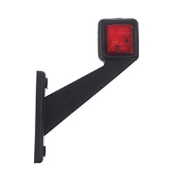 LAMPA OBRYSOWA BIAŁO-CZERWONA DIODOWA NA WYSIĘGNIKU UKOŚNYM, PRAWA, 12/24V-347595618