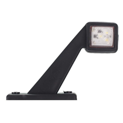 LAMPA OBRYSOWA BIAŁO-CZERWONA DIODOWA NA WYSIĘGNIKU UKOŚNYM, PRAWA, 12/24V-347595619