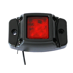 LAMPA OBRYSOWA CZERWONA DIODOWA NA PODST. GUMOWEJ, 12/24V-347595624