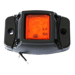 LAMPA OBRYSOWA POMARAŃCZOWA DIODOWA NA PODSTAWIE GUMOWEJ, 12/24V-347595626