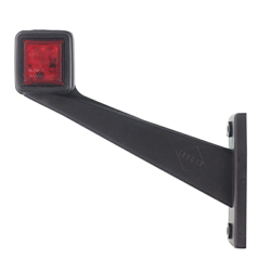 LAMPA OBRYSOWA BIAŁO-CZERWONA DIODOWA NA WYSIĘGNIKU UKOŚNYM, LEWA, 12/24V-347595628