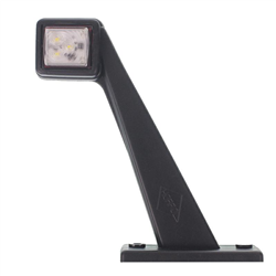 LAMPA OBRYSOWA BIAŁO-CZERWONA DIODOWA NA WYSIĘGNIKU UKOŚNYM, LEWA, 12/24V-347595629