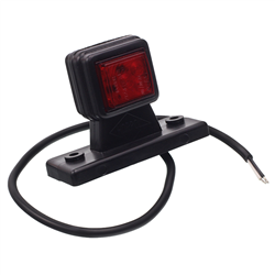 LAMPA OBRYSOWA BIAŁO-CZERWONA DIODOWA NA WYSIĘGNIKU PROSTYM,LEWA KRÓTKA,12/24V-347595634