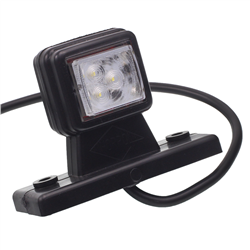 LAMPA OBRYSOWA BIAŁO-CZERWONA DIODOWA NA WYSIĘGNIKU PROSTYM,LEWA KRÓTKA,12/24V-347595635