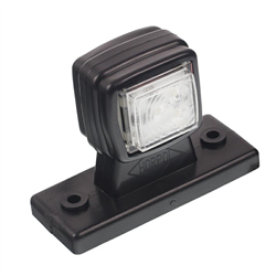 LAMPA OBRYSOWA BIAŁO-CZERWONA DIODOWA NA WYSIĘGNIKU PROSTYM,PRAWA KRÓT. 12/24V-347595638