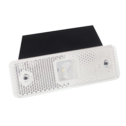 LAMPA OBRYSOWA BIAŁA DIODOWA Z UCHWYTEM, 12/24V, BEZ RAMKI-347595649