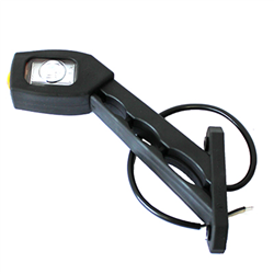 LAMPA OBRYSOWA BIAŁO-CZERW.-POM. DIODOWA NA WYSIĘG. UKOŚNYM, PRAWA, DŁUGA, 12/24V-347595657