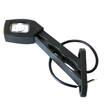 LAMPA OBRYSOWA BIAŁO-CZERW.-POM. DIODOWA NA WYSIĘG. UKOŚNYM, PRAWA, DŁUGA, 12/24V-347595657