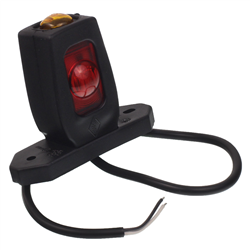 LAMPA OBRYSOWA BIAŁO-CZERW.-POM. DIODOWA NA WYSIĘG. 12/24V-347595659