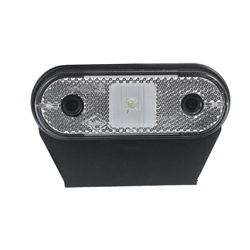 LAMPA OBRYSOWA BIAŁA DIODOWA Z UCHWYTEM, 12/24V-347595667