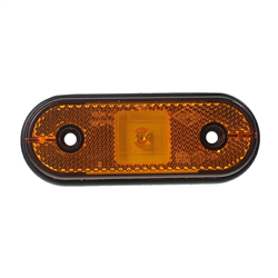 LAMPA OBRYSOWA POMARAŃCZOWA DIODOWA Z ODBL. 12/24V-347595680