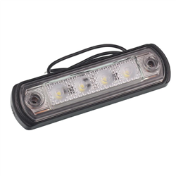 LAMPA OBRYSOWA BIAŁA DIODOWA NA PODST.GUMOWEJ PROSTEJ, 12/24V MAN TGA-347595687