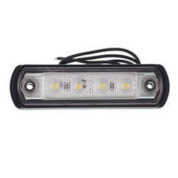 LAMPA OBRYSOWA BIAŁA DIODOWA NA PODST.GUMOWEJ PROSTEJ, 12/24V MAN TGA-347595689