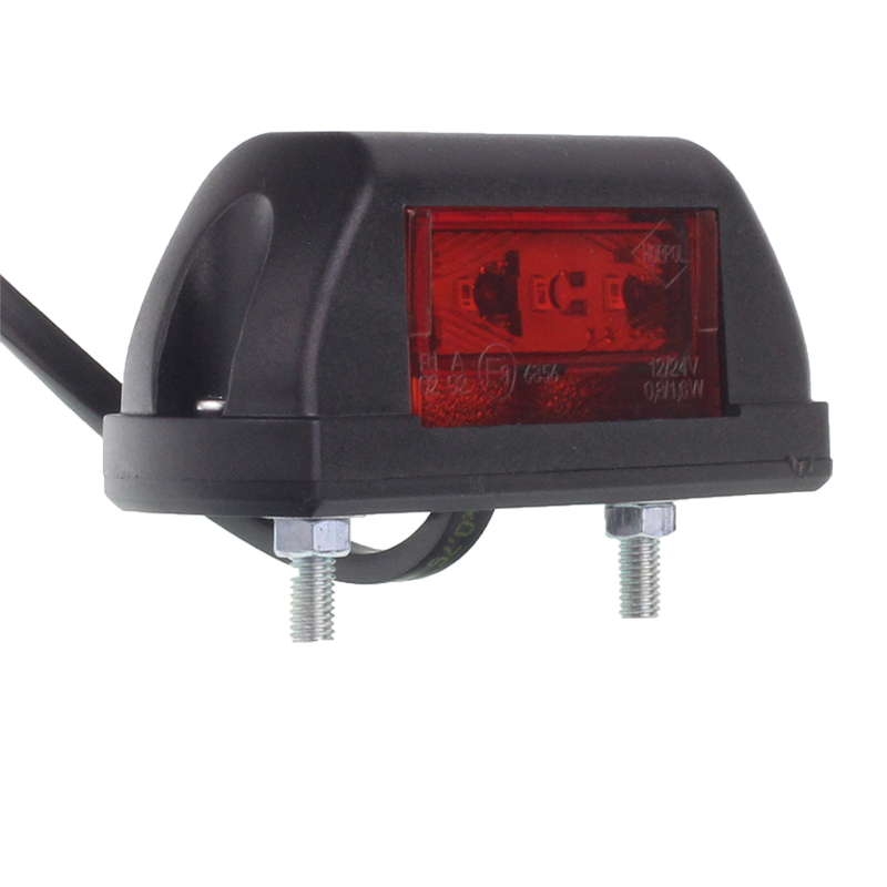 LAMPA OBRYSOWA BIAŁO-CZERWONA DIODOWA 12/24V-347595697