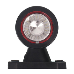 LAMPA OBRYSOWA BIAŁO-CZERWONA DIODOWA NA WYSIĘGNIKU, KRÓTKA , 12/24V-347595701