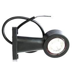 LAMPA OBRYSOWA BIAŁO-CZERWONA DIODOWA NA WYSIĘGNIKU PROSTYM, L/P DŁUGA,12/24V-347595703