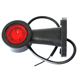 LAMPA OBRYSOWA BIAŁO-CZERWONA DIODOWA NA WYSIĘGNIKU PROSTYM, L/P DŁUGA,12/24V-347595704
