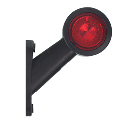 LAMPA OBRYSOWA BIAŁO-CZERWONA DIODOWA NA WYSIĘGNIKU UKOŚNYM,PRAWA KRÓT. 12/24V-347595721