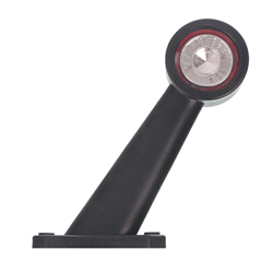 LAMPA OBRYSOWA BIAŁO-CZERWONA DIODOWA NA WYSIĘGNIKU UKOŚNYM,PRAWA DŁUGA,12/24V-347595728