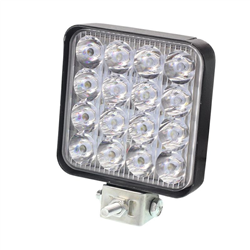 LAMPA ROBOCZA LEDOWA PROSTOKĄTNA, 16 LED MINI, 10-36V, 83X83X20 MM, OBUDOWA ALUM.-347595876
