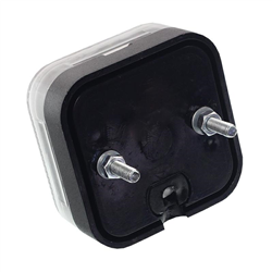 LAMPA OBRYSOWA BIAŁA KWADRATOWA, Z ODBLASKIEM, 12/24V-347595900