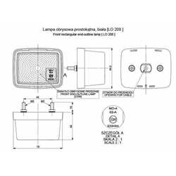 LAMPA OBRYSOWA BIAŁA 12/24V-347595908