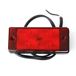 LAMPA PRZECIWMGŁOWA DIODOWA CZERWONA 12/24V-347595916