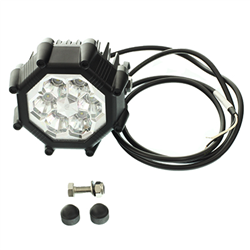 LAMPA ROBOCZA LEDOWA SZEŚCIOKĄTNA, 6 LED 12-24V, 20W, 107X113MM, OBUDOWA ALUM.-347595929