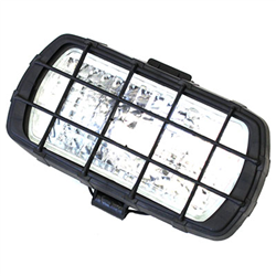 LAMPA ROBOCZA PROSTOKĄTNA PLASTIKOWA Z KRATKĄ - Z WŁĄCZNIKIEM-347595951
